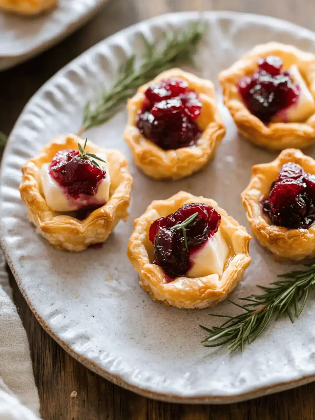 Baked Cranberry Brie Bites