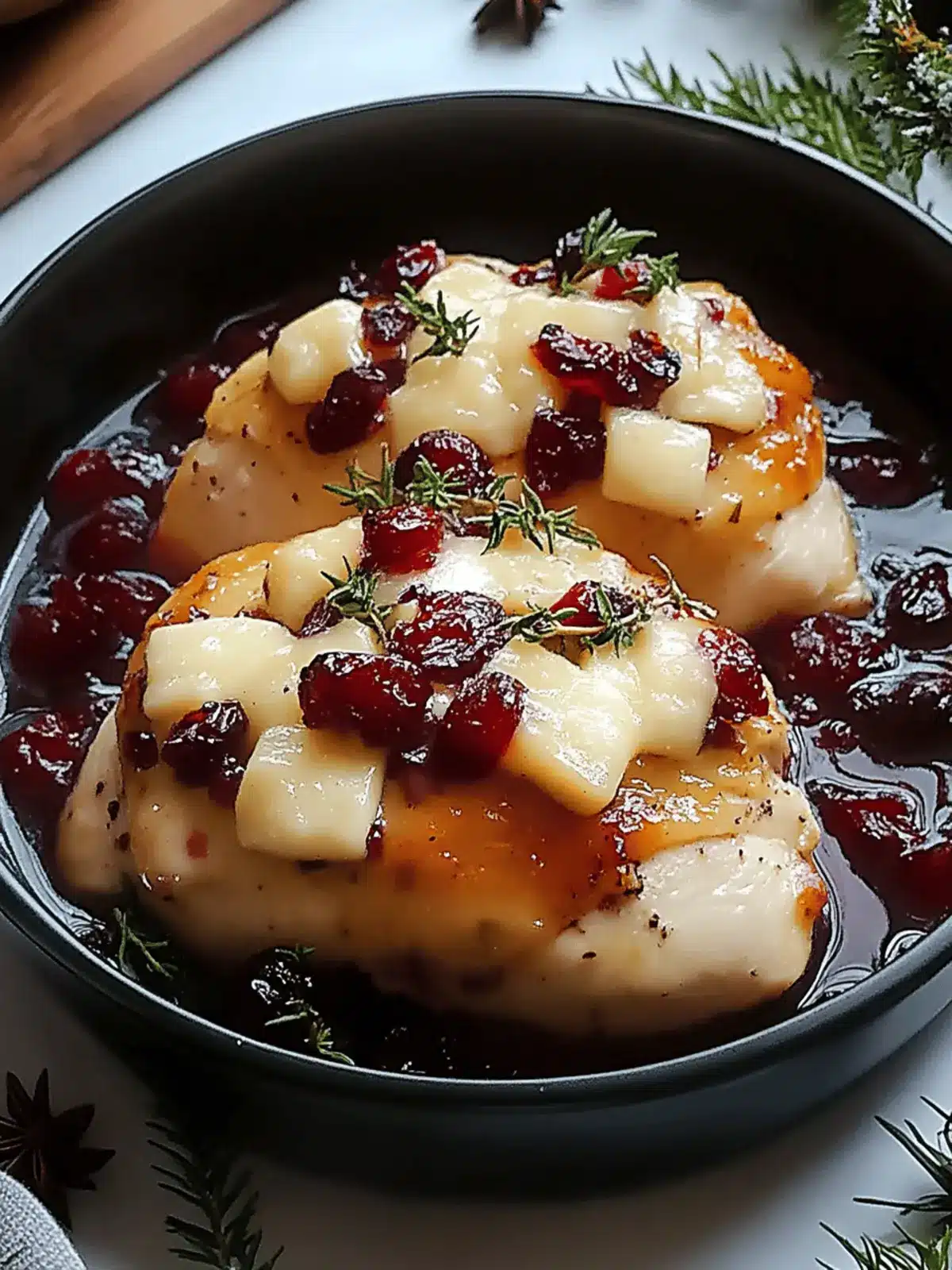 Impressive Cranberry Brie Stuffed Chicken