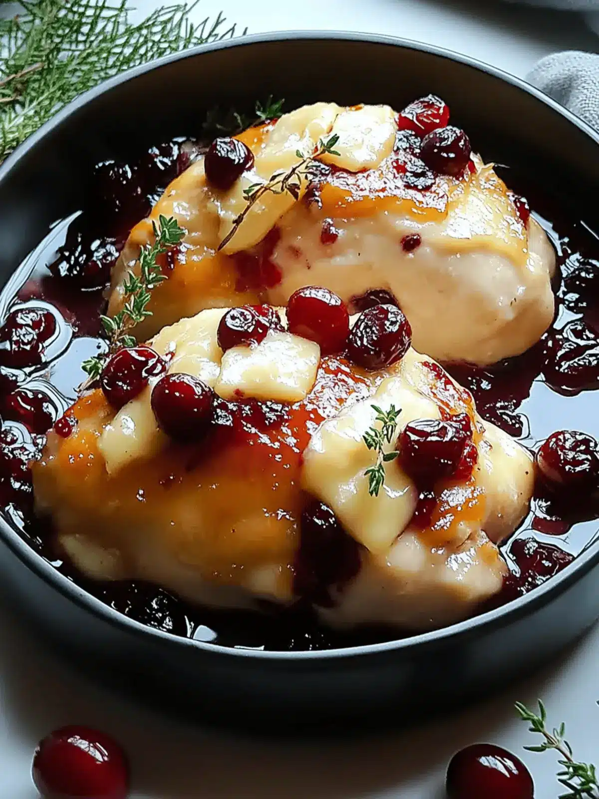 Impressive Cranberry Brie Stuffed Chicken